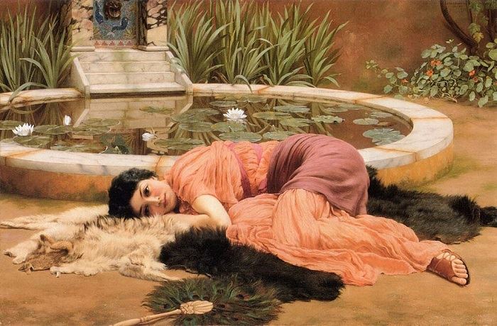 John William Godward, Dolce far Niente, 1904, oil on canvas, private collection